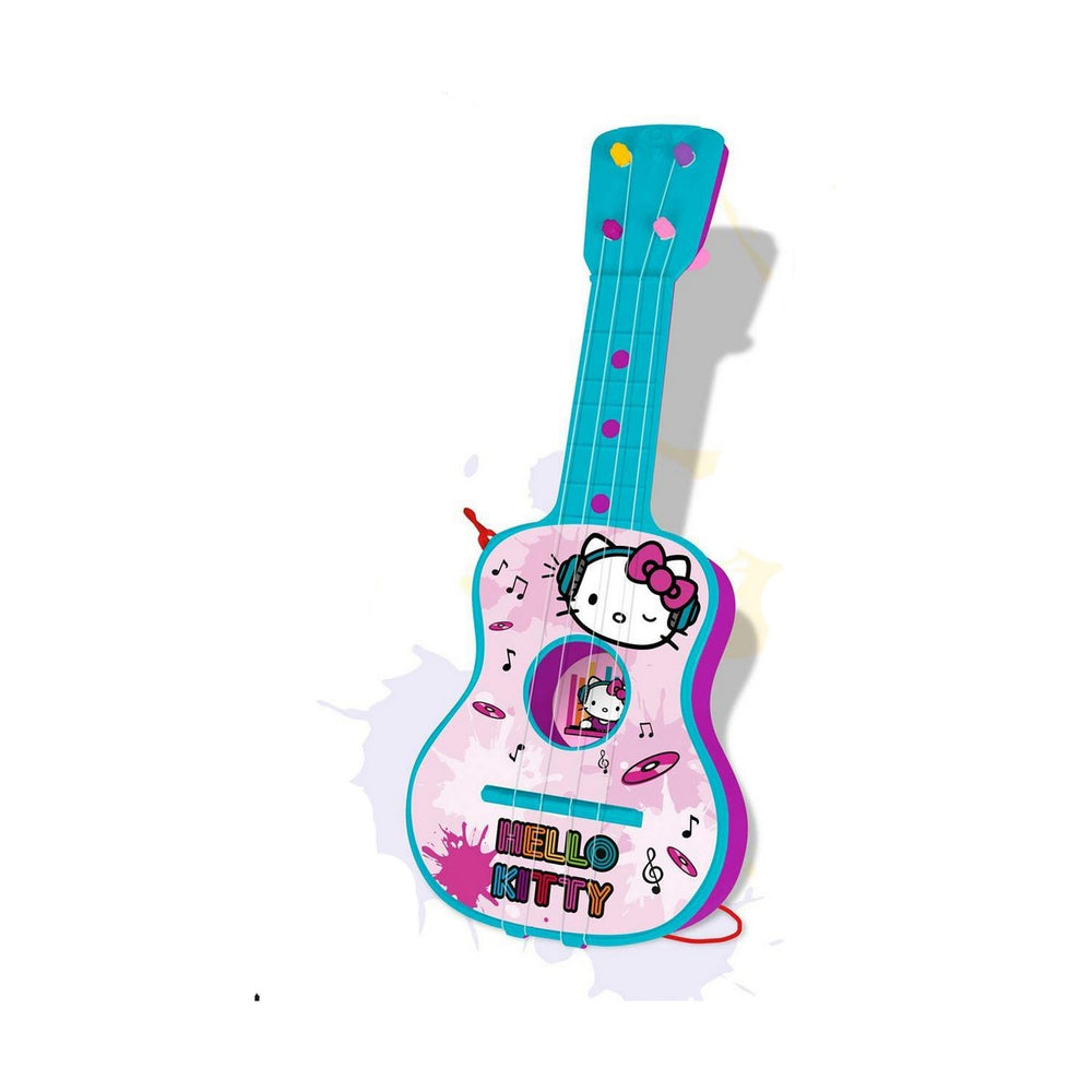 Gyermekgitár Hello Kitty Kék Rózsaszín 4 Kötelek