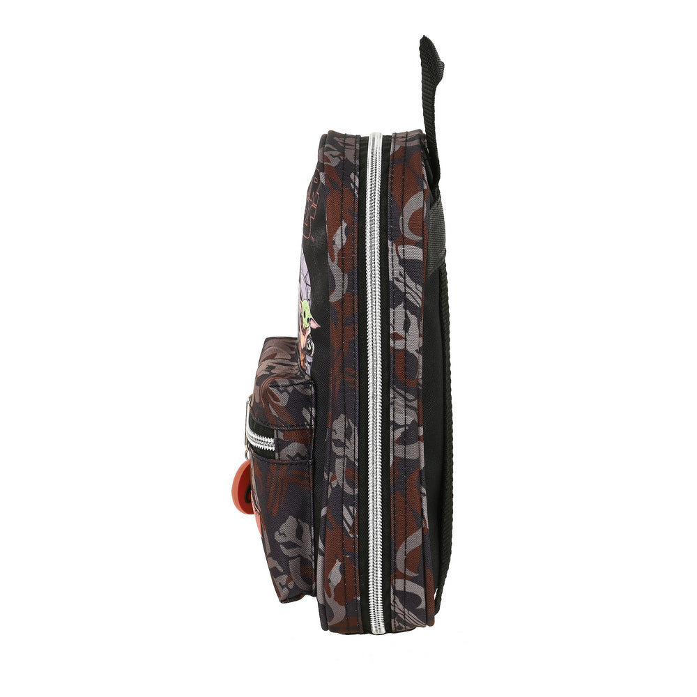 Ceruzatartós hátizsák A Mandalóri The Guild Fekete Barna (12 x 23 x 5 cm)