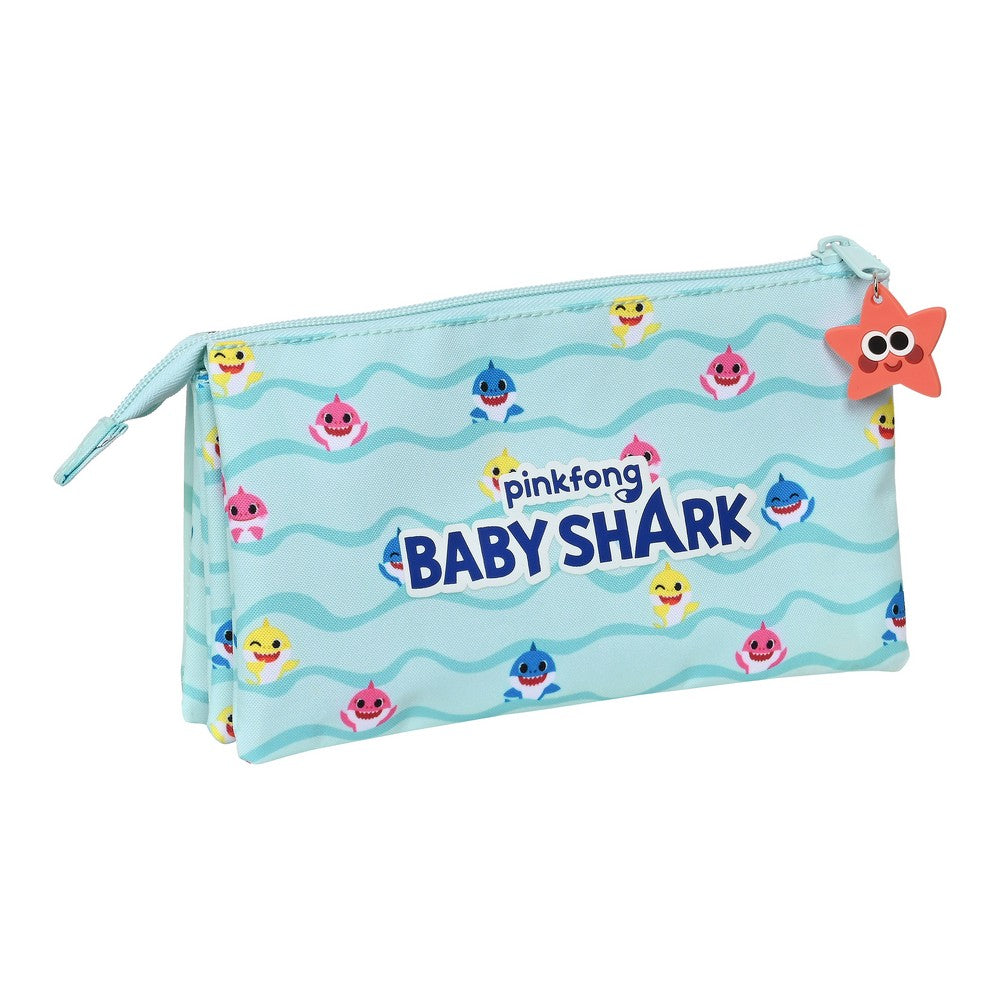 Tolltartó Baby Shark Beach Day Sárga Világoskék (22 x 12 x 3 cm)