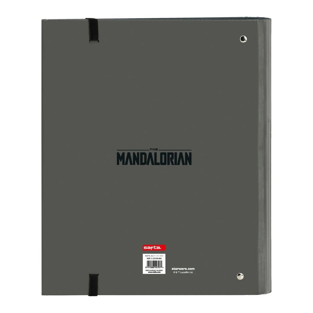 Gyűrűs iratgyűjtő A Mandalóri A4 Fekete Szürke (35 mm)
