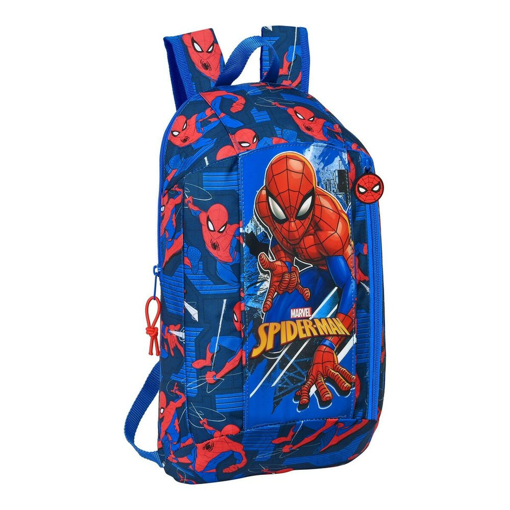 Alkalmi Hátizsák Spider-Man Great power Kék Piros 22 x 39 x 10 cm