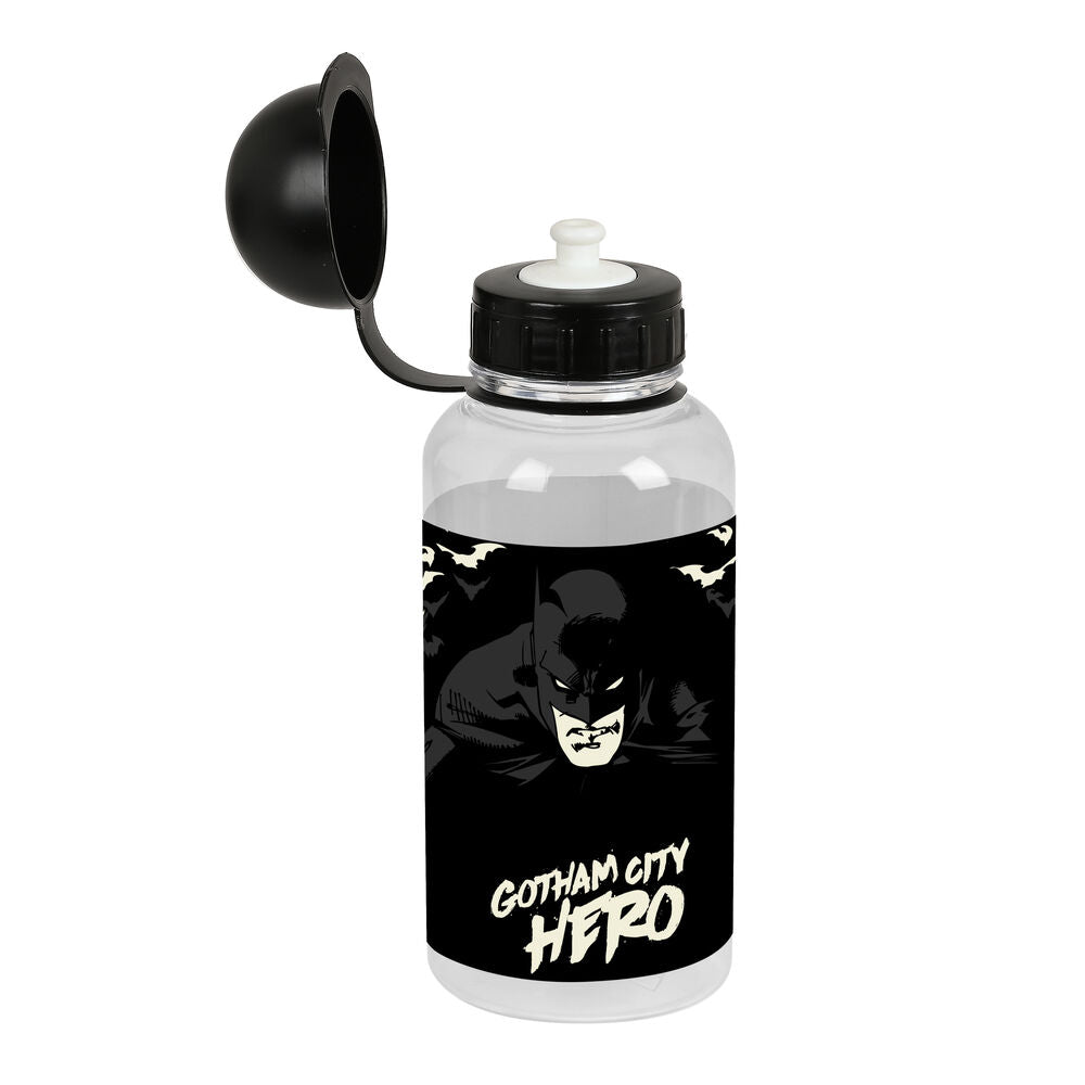 Vizes palack Batman Hero Fekete PVC (500 ml)